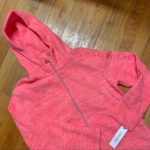 Calvin Klein neon pink zip up